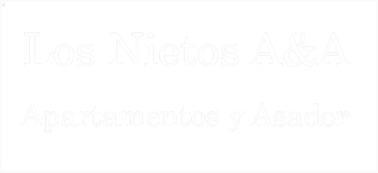 Logotipo Los Nietos A&A en blanco